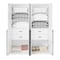 Manhattan Comfort Lee Wardrobe Closet 1.0 in White, 2PK 2-WC001-WH - alternate 7